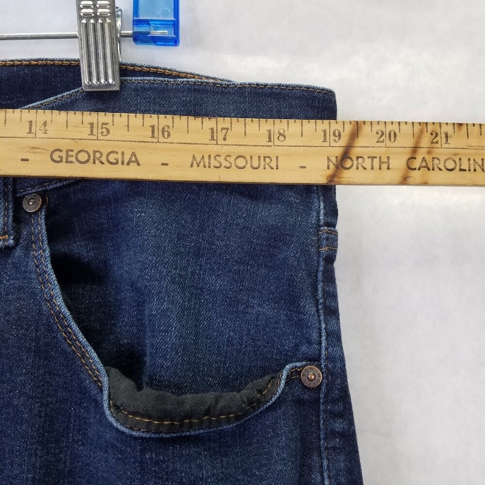 Mott & Bow Woos-Ston Jeans Men 38x32 Dark Wash Slim Straight Leg Stretch Western - Picture 13 of 16